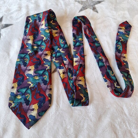 J Garcia‎ Cartoon Limbo Collection Eight Silk Neck Tie Made In USA by Stoneheng - Picture 1 of 7